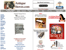 Tablet Screenshot of antiquestoves.com